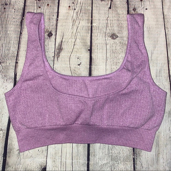 ☯️ Lily Lavender Ribbed Sports Bra ☯️ - Picture 3 of 9